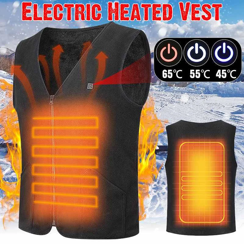 Men Women Outdoor USB Infrared Heating Vest Jacket Winter Flexible Electric Thermal Clothing Waistcoat For Sports Hiking Fishing
Men Women Outdoor USB Infrared Heating Vest Jacket Winter Flexible Electric Thermal Clothing Waistcoat For Sports Hiking Fishing