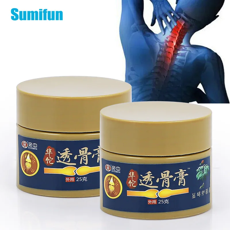 1Pc 25g Huatuo Pain Relief Ointment Relieve Cervical Sprain Muscle Pain Massage Acid Stasis Rheumatism Arthritis Analgesic Cream
1Pc 25g Huatuo Pain Relief Ointment Relieve Cervical Sprain Muscle Pain Massage Acid Stasis Rheumatism Arthritis Analgesic Cream