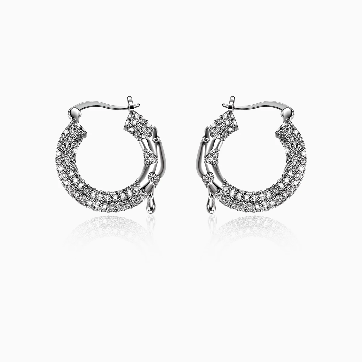 Fashionable style diamond rock texture metal circle earrings earrings women's earrings
Fashionable style diamond rock texture metal circle earrings earrings women's earrings