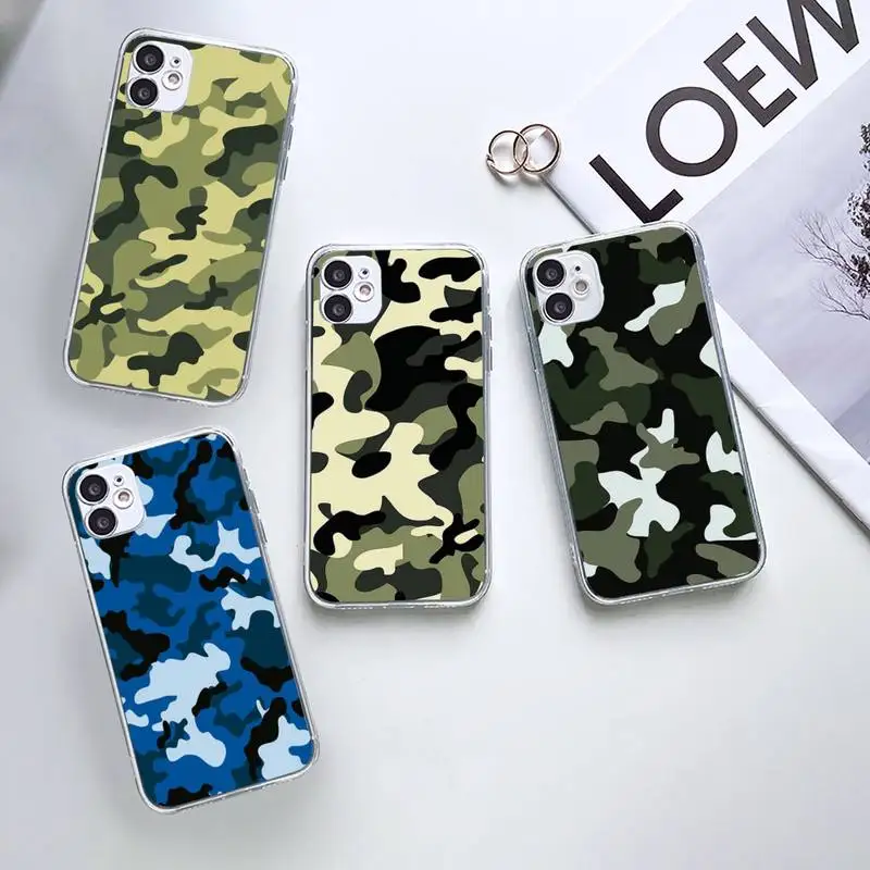 ArmyGreen Military camouflage Phone Case Transparent for iPhone 7 8 11 12 13 mini pro X XS XR MAX Plus
ArmyGreen Military camouflage Phone Case Transparent for iPhone 7 8 11 12 13 mini pro X XS XR MAX Plus