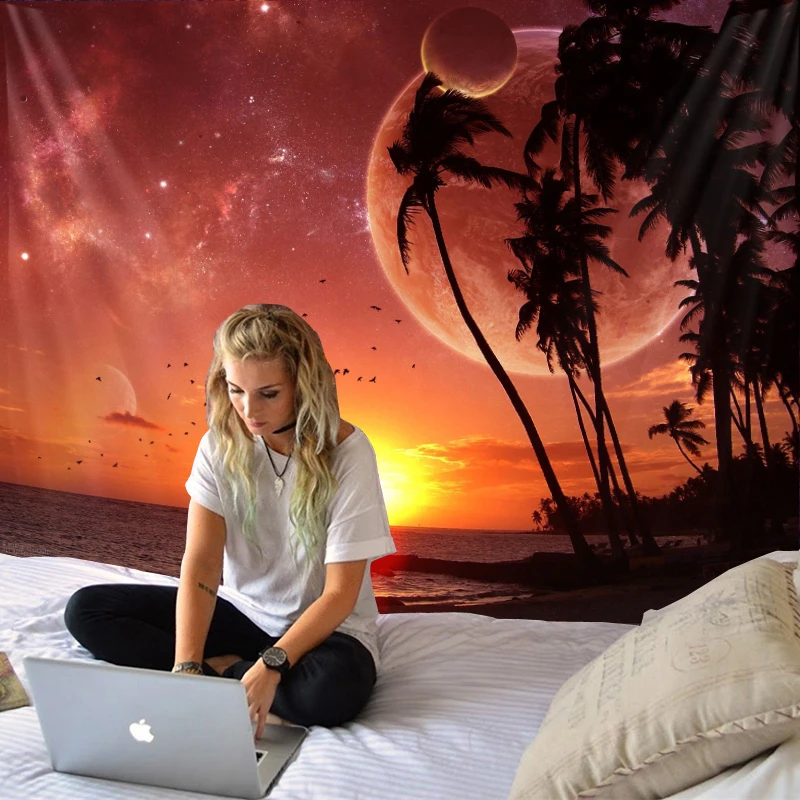 Tapestry family bedroom wall tapestry decorative art comfortable sunset coast coconut tapestry home decoration
Tapestry family bedroom wall tapestry decorative art comfortable sunset coast coconut tapestry home decoration