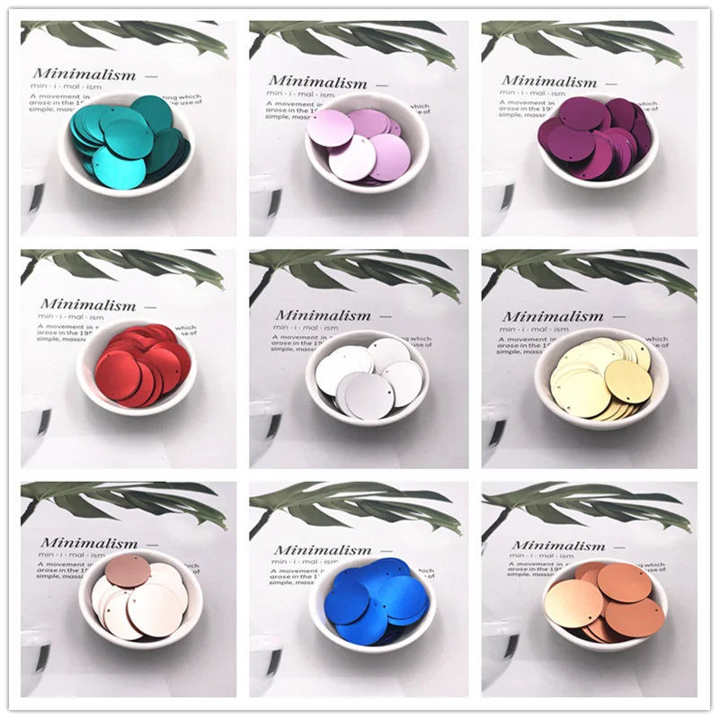 10g/Pack 20mm 25mm 30mm 35mm Matte Frosted Sequins 1 Side Hole Paillettes Sewing Craft DIY Wedding Garment Accessory Lentejuelas
10g/Pack 20mm 25mm 30mm 35mm Matte Frosted Sequins 1 Side Hole Paillettes Sewing Craft DIY Wedding Garment Accessory Lentejuelas