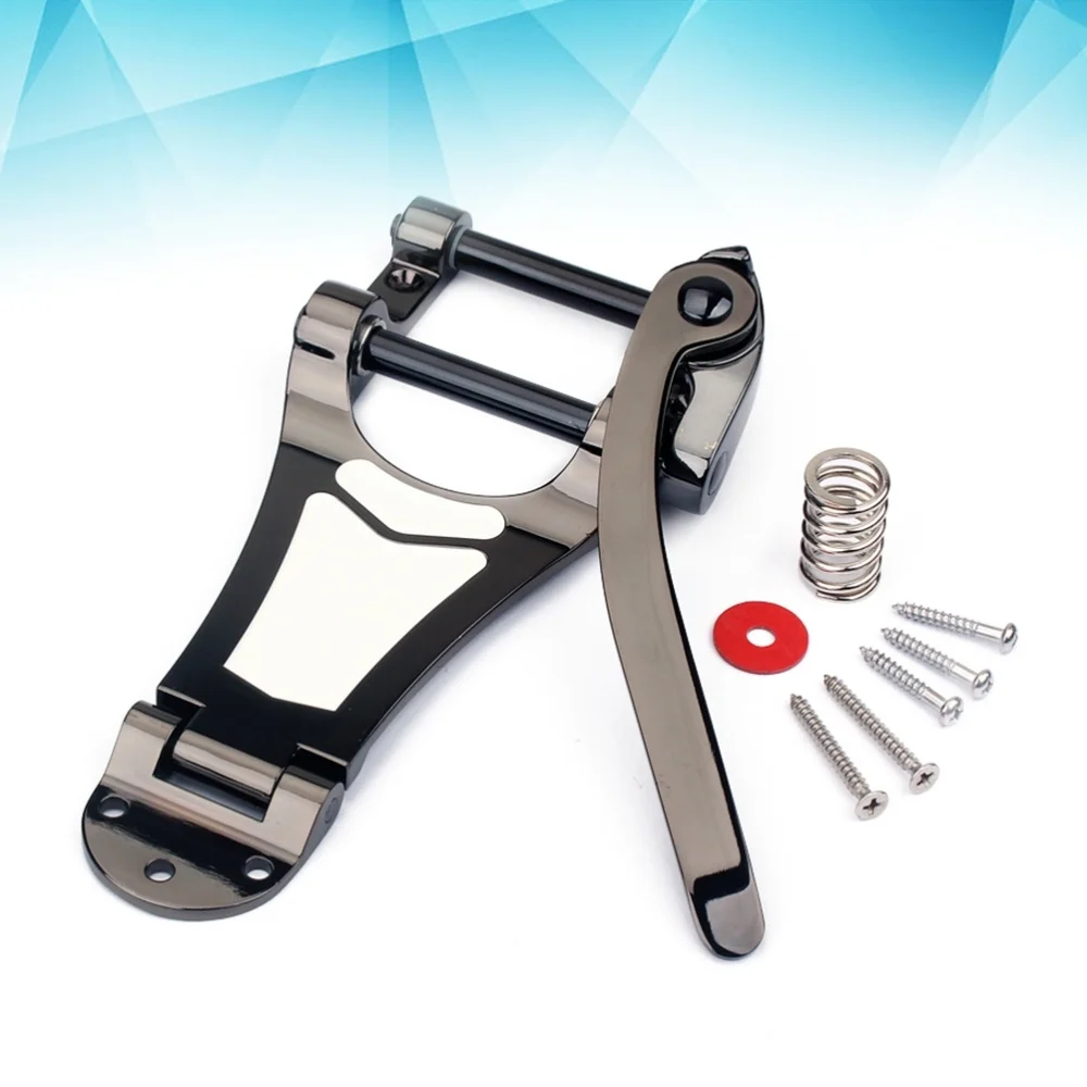 Replacement Tremolo Vibrato Bridge Tailpiece Set for Electric Guitar (Golden) 
Replacement Tremolo Vibrato Bridge Tailpiece Set for Electric Guitar (Golden)