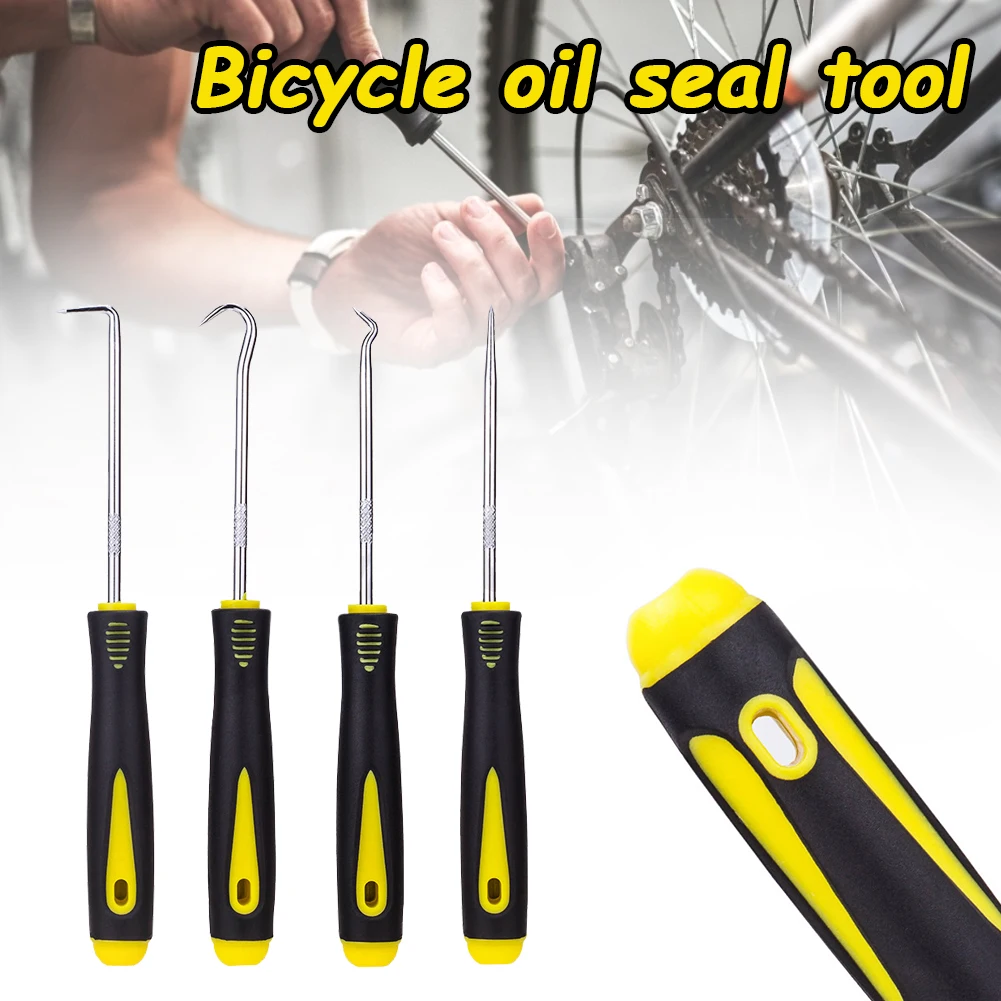 4Pcs Bike Oil Seal Remover Tools Cr-V Alloy Steel Oil Seal Puller Screwdriver MTB Road Bicycle Repair Tools
4Pcs Bike Oil Seal Remover Tools Cr-V Alloy Steel Oil Seal Puller Screwdriver MTB Road Bicycle Repair Tools