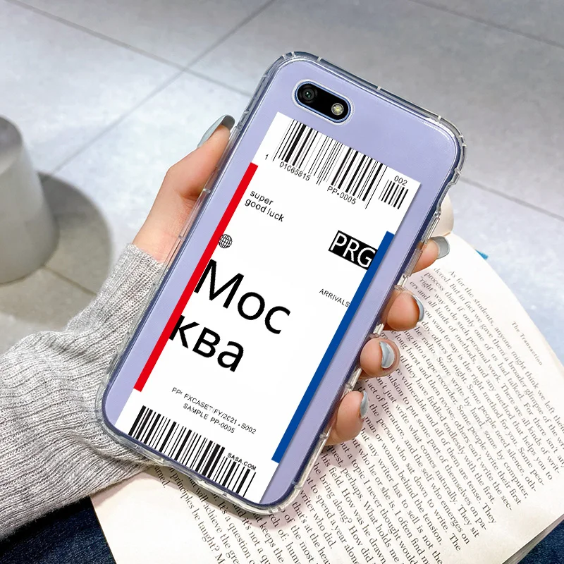 Air Ticket QR Code Soft Case For Huawei Y6p Y5p Y7p Y7a Y6 Y5 Y9 Prime 2018 2019 London Paris City Label Clear TPU Purple Fundas
Air Ticket QR Code Soft Case For Huawei Y6p Y5p Y7p Y7a Y6 Y5 Y9 Prime 2018 2019 London Paris City Label Clear TPU Purple Fundas