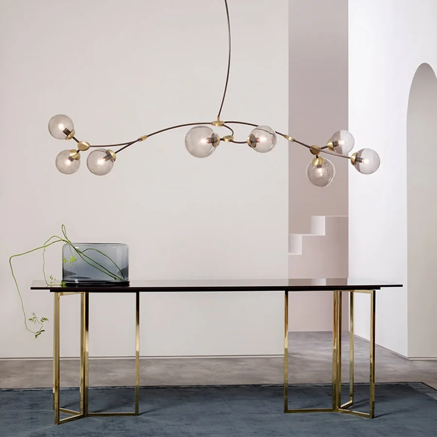 Modern Simple Long branches Chandelier LED Living room Hanging lamp Nordic glass ball Restaurant Bedroom Office Decor Lighting
Modern Simple Long branches Chandelier LED Living room Hanging lamp Nordic glass ball Restaurant Bedroom Office Decor Lighting