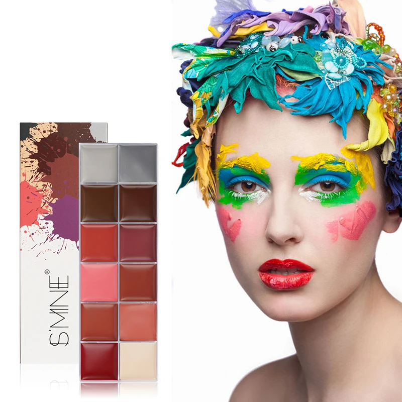 12-color Oil Paint Safe Body Painting Face Paint Palette Large-volume Stage Makeup Tool Special Effect Makeup Oil Paint Beauty
12-color Oil Paint Safe Body Painting Face Paint Palette Large-volume Stage Makeup Tool Special Effect Makeup Oil Paint Beauty