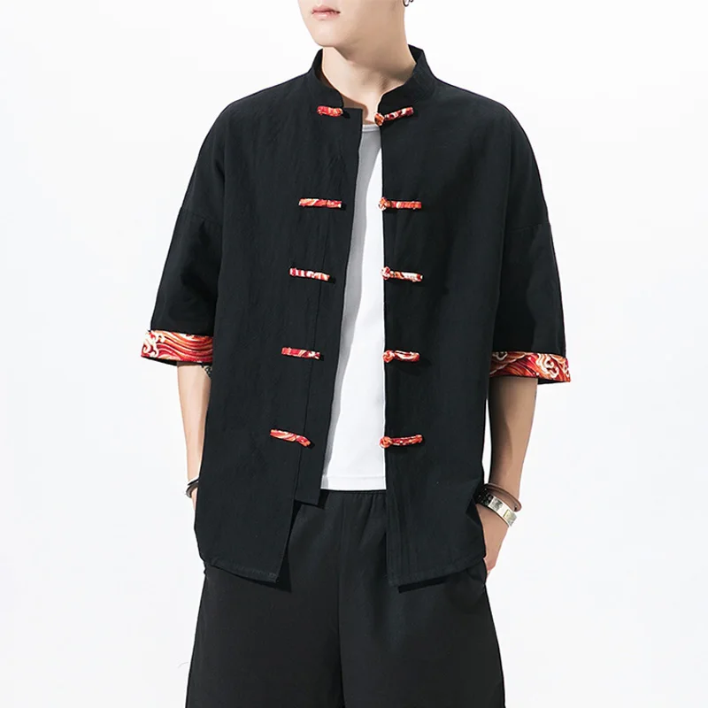 Large Size Sleeve Vintage Fashion Streetwear Hip Hop Traditional Chinese Style Half Shirt Men for Male Shirt Blouse Shirts 5Xl
Large Size Sleeve Vintage Fashion Streetwear Hip Hop Traditional Chinese Style Half Shirt Men for Male Shirt Blouse Shirts 5Xl