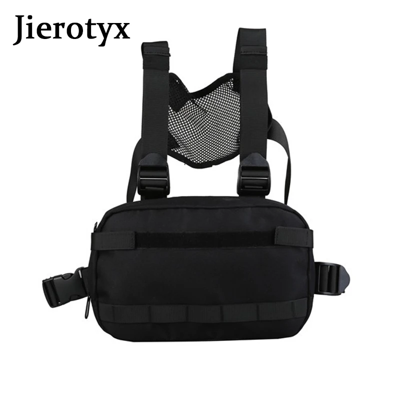 JIEROTYX модная хип-хоп шикарная уличная нагрудная сумка жилет на плечо Военная
