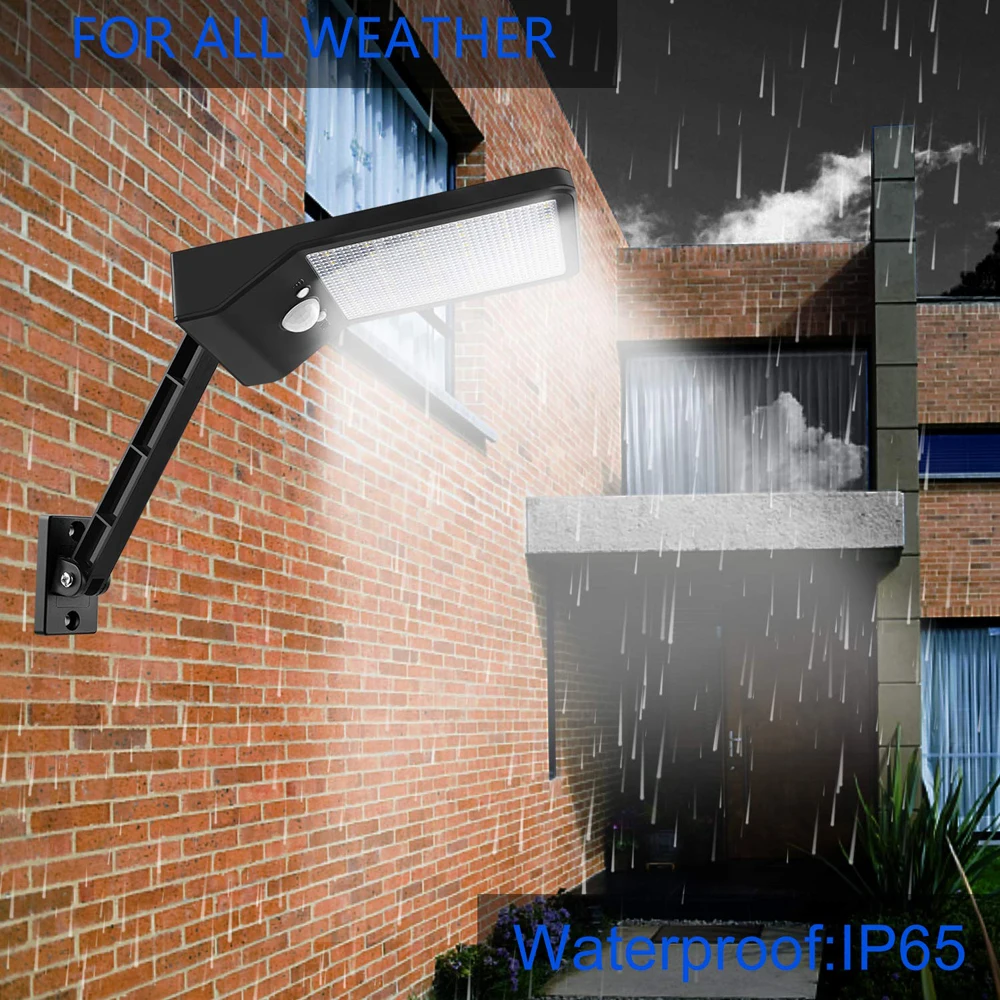 LED Solar-fence-Light Outdoor Remote-Control Pir-Motion-Sensor IP65 Waterproof Garen-Wall-Lamp