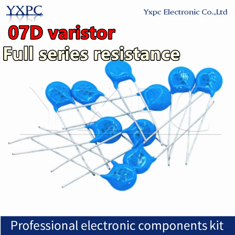 50pcs 07D varistor 07D101K 07D121K 07D151K 07D180K 07D201K 07D220K 07D221K 07D241K 07D270K 07D271K 07D330K 07D331K 07D361K
50pcs 07D varistor 07D101K 07D121K 07D151K 07D180K 07D201K 07D220K 07D221K 07D241K 07D270K 07D271K 07D330K 07D331K 07D361K