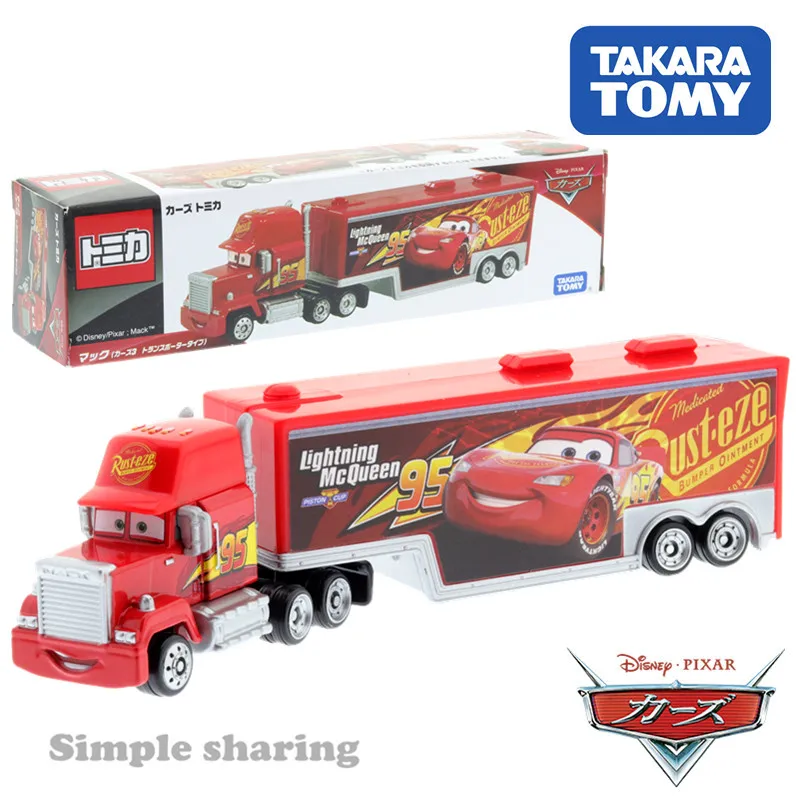 

TAKARA TOMY TOMICA Disney Pixar Cars Mack Transporter Type 3 Hot Pop Kids Toys Motor Vehicle Diecast Metal Model
