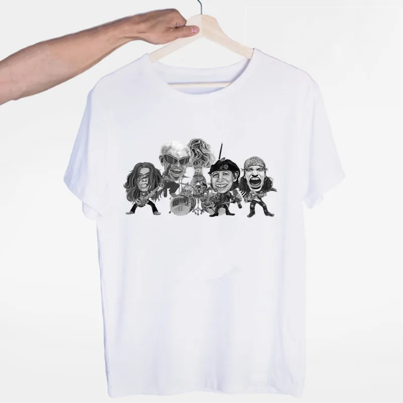 Summer Fashion Print T Shirt Casual O-Neck Tshirt Brand Funny T-shirt Top Tees Men's Scorpions Fashoin Metal Rock Band T-shirts
Summer Fashion Print T Shirt Casual O-Neck Tshirt Brand Funny T-shirt Top Tees Men's Scorpions Fashoin Metal Rock Band T-shirts