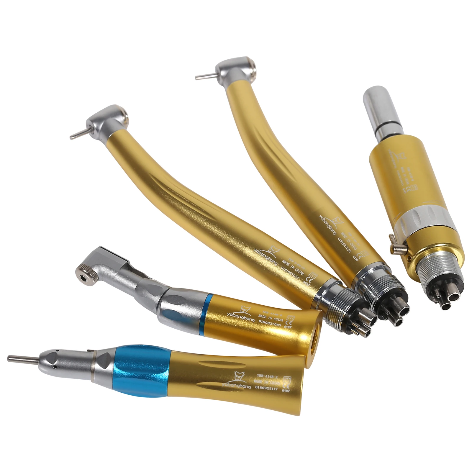 4 Hole Colorful Air Turbine Motor +Contra Angle+ Straight handpiece Dental Fast High /Low Speed Handpiece Kit NSK Style YABANG
4 Hole Colorful Air Turbine Motor +Contra Angle+ Straight handpiece Dental Fast High /Low Speed Handpiece Kit NSK Style YABANG