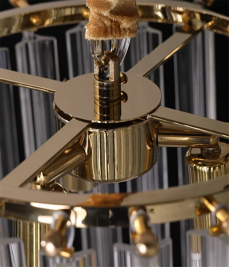 New fashion light luxury chandelier American restaurant led hanging lamp Nordic gold metal e14 holder art glass tube chandeliers
New fashion light luxury chandelier American restaurant led hanging lamp Nordic gold metal e14 holder art glass tube chandeliers