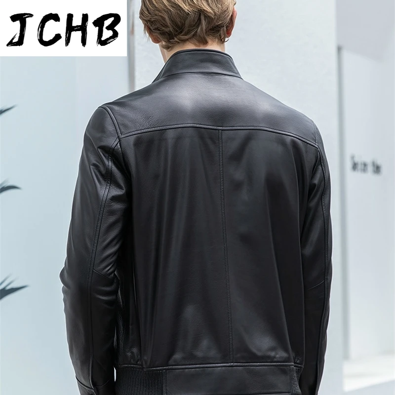 Man JCHB Jacket Genuine Cowhide Leather Jacket Mens Stand-up Collar Jackets for Men Casual Coat Male Erkekler Ceket LXR1043
Man JCHB Jacket Genuine Cowhide Leather Jacket Mens Stand-up Collar Jackets for Men Casual Coat Male Erkekler Ceket LXR1043