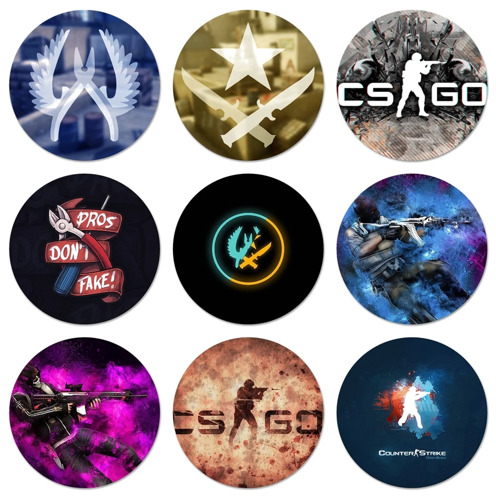 58 мм Брошь Counter Strike CSGO значок косплея аксессуары для одежды рюкзак украшение