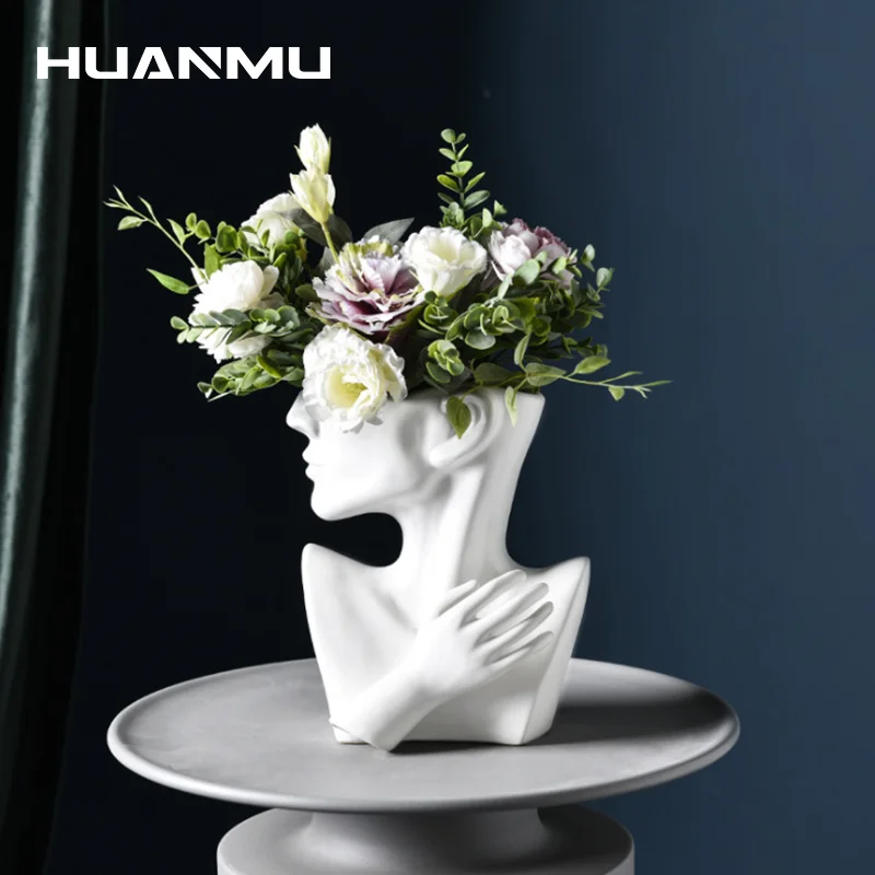 Креативная ваза, посуда для цветов, керамический бюст, портрет, цветочный горшок, мебель для дома, ваза для украшения комнаты, офиса, магазин... 
Креативная ваза, посуда для цветов, керамический бюст, портрет, цветочный горшок, мебель для дома, ваза для украшения комнаты, офиса, магазин...