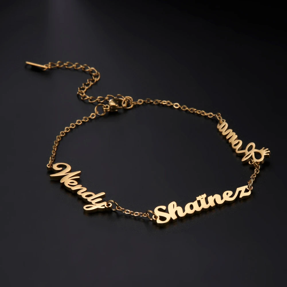 Custom Bracelet for Women Stainless Steel Multiple Names Wrist Band Wedding Engagement Personalized Nameplate Bangle Gift
Custom Bracelet for Women Stainless Steel Multiple Names Wrist Band Wedding Engagement Personalized Nameplate Bangle Gift