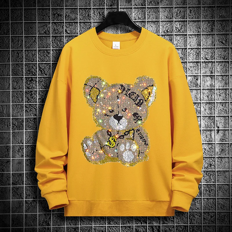 Cartoon Bear Long Sleeve T-shirt Men Women Cotton O-Neck Pullover Couple Coat Oversize 5XL Hip Hop Streetwear Plein Long Shirt
Cartoon Bear Long Sleeve T-shirt Men Women Cotton O-Neck Pullover Couple Coat Oversize 5XL Hip Hop Streetwear Plein Long Shirt