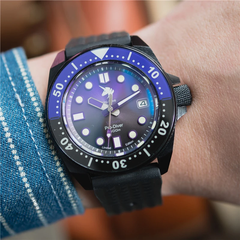 

Proxima Aluminum 7000 Men AAAA Watch NH35 300M Waterproof Mechanical Wristwatches Top Brand Automatic Watches Relogio Masculino