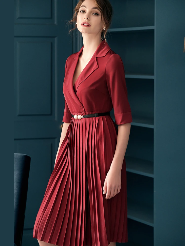 Suit Jacket Office Lady Work Formal Business Wear Three Quarter Sleeve Pleated Blazer Dress Elegant Spring Autumn
Suit Jacket Office Lady Work Formal Business Wear Three Quarter Sleeve Pleated Blazer Dress Elegant Spring Autumn