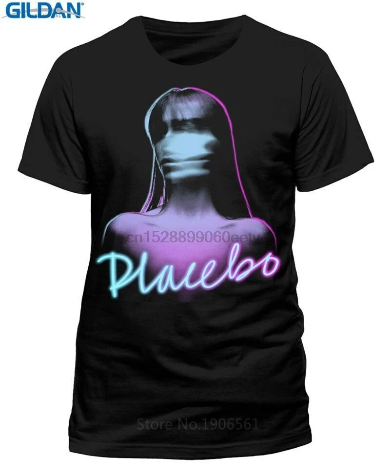 Простые футболки с вырезом лодочкой для мужчин коротким рукавом Tall Placebo Ghost Girl