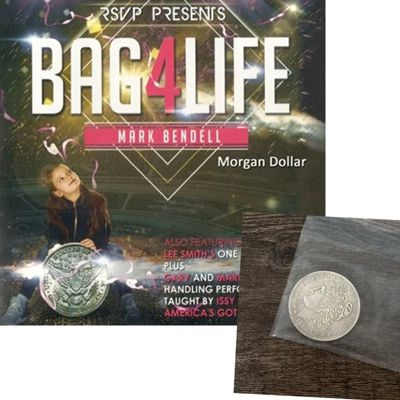 Bag4Life (1 Morgan Dollar and DVD) Magic Tricks Satge Close Up Magia Fun Coin Penetration Bag For Professional Magicians
Bag4Life (1 Morgan Dollar and DVD) Magic Tricks Satge Close Up Magia Fun Coin Penetration Bag For Professional Magicians