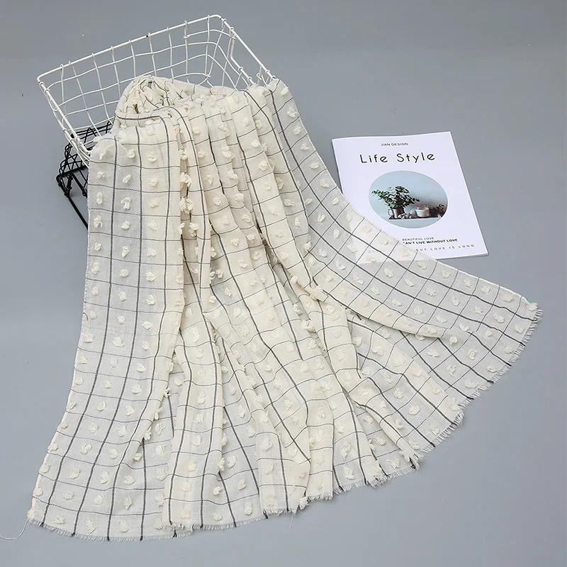 Простой хлопковый Хиджаб Женский мусульманский шарф, клетчатые шарфы, длинные шали и шали, головной платок, женский шарф из пашмины, исламск... 
Простой хлопковый Хиджаб Женский мусульманский шарф, клетчатые шарфы, длинные шали и шали, головной платок, женский шарф из пашмины, исламск...