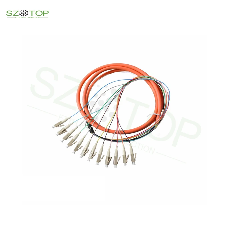 12 Cores LC UPC Multi Mode Simplex Fiber Optic Patch Cord 1m LC UPC Pigtails Fiber optic patch cable
12 Cores LC UPC Multi Mode Simplex Fiber Optic Patch Cord 1m LC UPC Pigtails Fiber optic patch cable