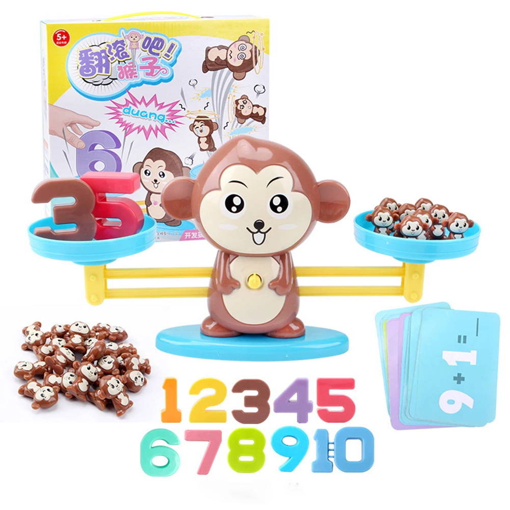 Mini Clever Monkey Balance Scale Kids Montessori Math Toy Digital Number Board Game Educational Learning Toys Teaching Material
Mini Clever Monkey Balance Scale Kids Montessori Math Toy Digital Number Board Game Educational Learning Toys Teaching Material