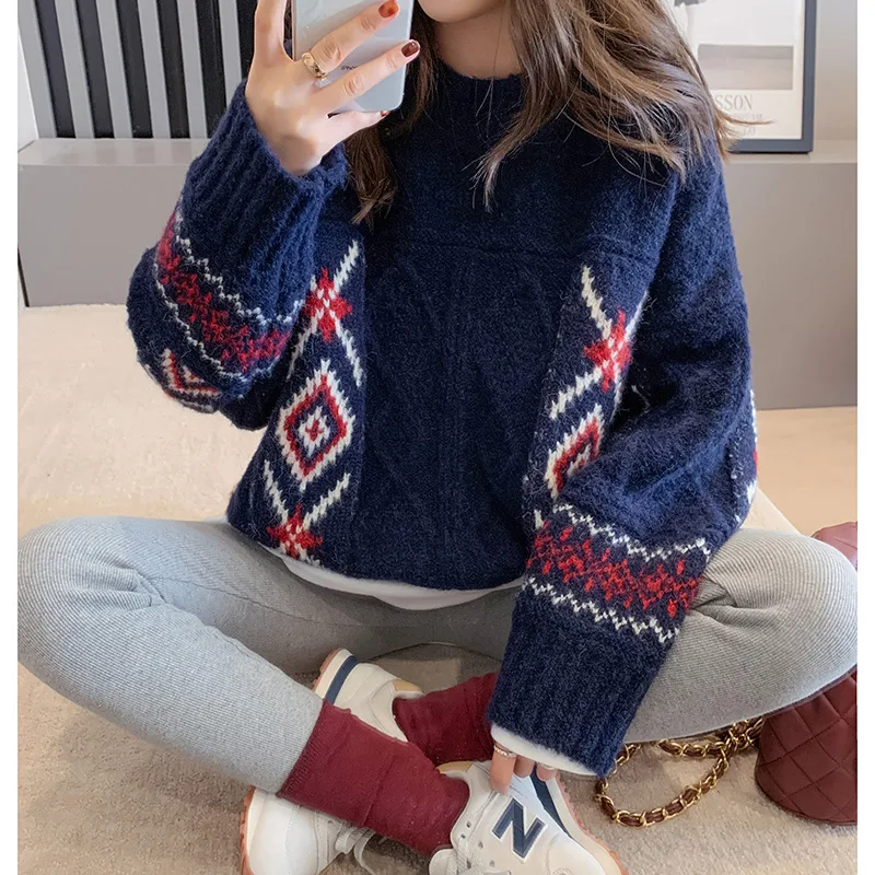 Pullover Autumn Winter Thick Sweater Women Knitted Ribbed Pullover Sweater Long Sleeve o-neck Slim Jumper Soft Warm Pull Femme
Pullover Autumn Winter Thick Sweater Women Knitted Ribbed Pullover Sweater Long Sleeve o-neck Slim Jumper Soft Warm Pull Femme