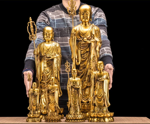 TOP GOOD TALL KSITIGARBHA BODHISATTVA BUDDHA FIGURE # BUDDHIST DISCIPLE HOME FAMILY PROTECTION FENG SHUI COPPER STATUE 24 CM
TOP GOOD TALL KSITIGARBHA BODHISATTVA BUDDHA FIGURE # BUDDHIST DISCIPLE HOME FAMILY PROTECTION FENG SHUI COPPER STATUE 24 CM