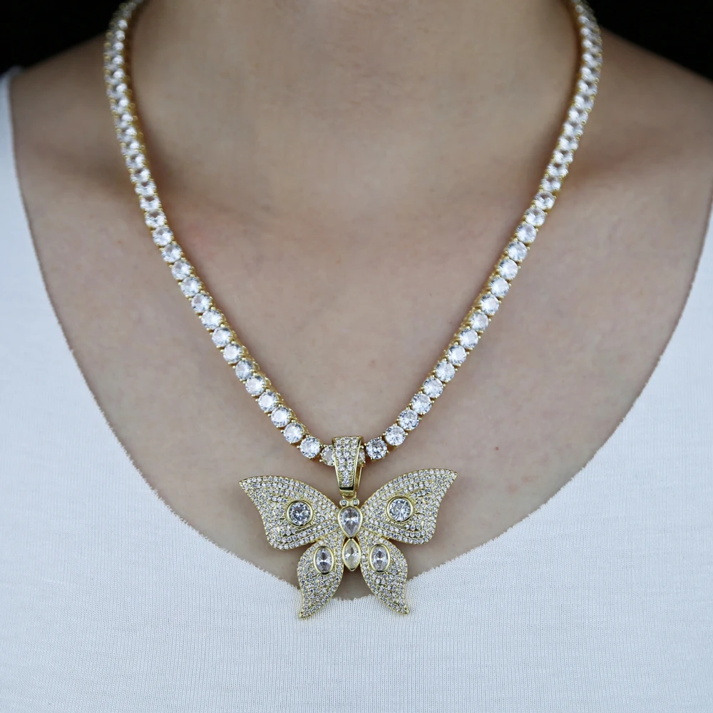 2021 New Trendy Cute big Animal Crystal Butterfly Pendant Necklace Women Silver Color Butterfly Choker Necklace hip hop jewelry
2021 New Trendy Cute big Animal Crystal Butterfly Pendant Necklace Women Silver Color Butterfly Choker Necklace hip hop jewelry