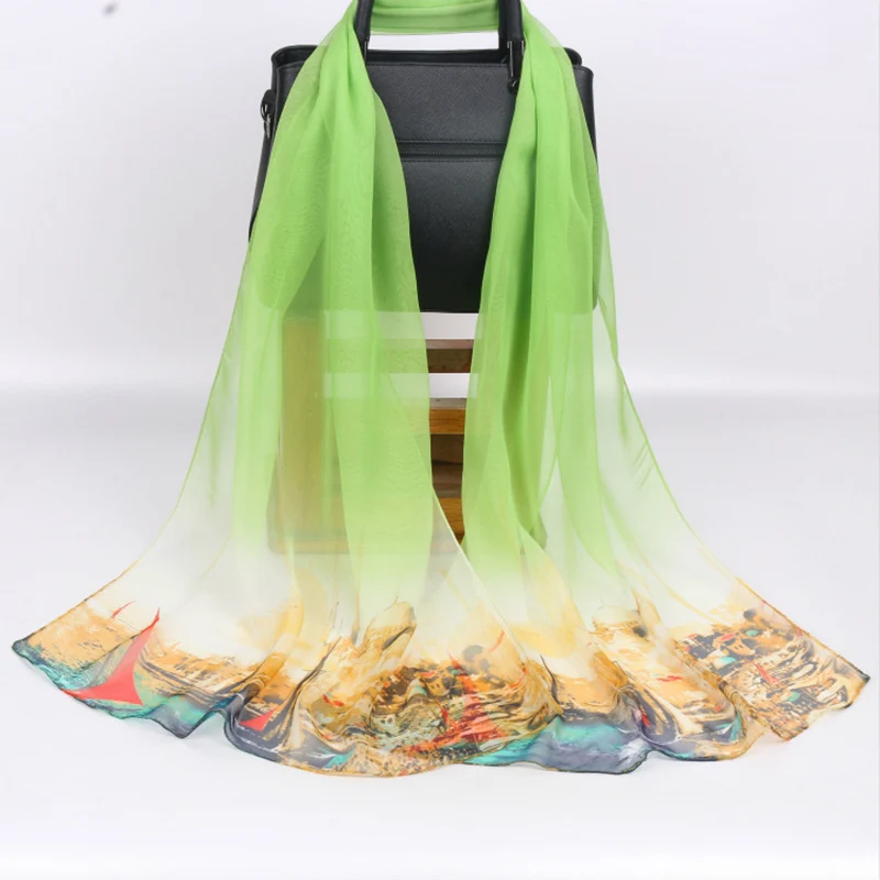 Autumn Thin Georgette Print Gradient Color Sunscreen Warmth Ladies Shawl Beach Vacation Neck Protector Breathable Scarf F86
Autumn Thin Georgette Print Gradient Color Sunscreen Warmth Ladies Shawl Beach Vacation Neck Protector Breathable Scarf F86