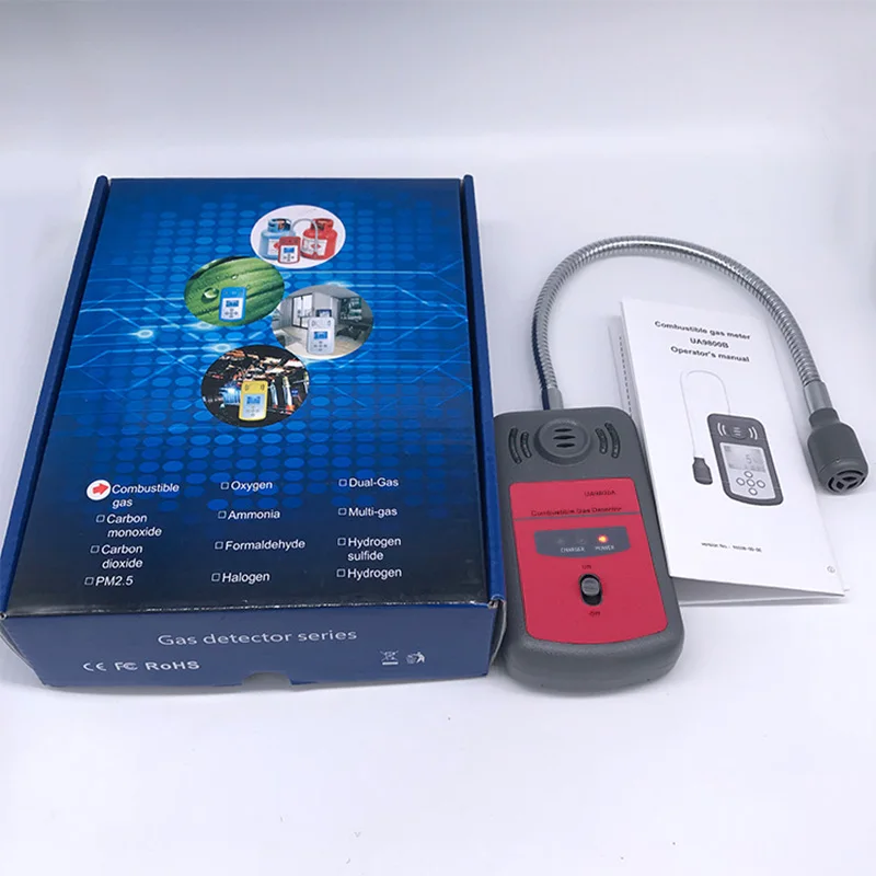 UYIGAO UA9800A Combustible Gas Detector Portable Odor Gas Leak Meter Gas Analyzer Alarm 0-99%
UYIGAO UA9800A Combustible Gas Detector Portable Odor Gas Leak Meter Gas Analyzer Alarm 0-99%