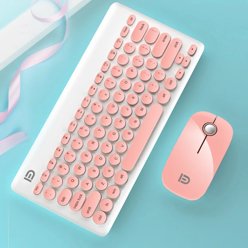 2.4G Wireless Keyboard And Mouse Combo Round Keycaps Keyboard Silent Mice for Branded Laptop PC Computer
2.4G Wireless Keyboard And Mouse Combo Round Keycaps Keyboard Silent Mice for Branded Laptop PC Computer
