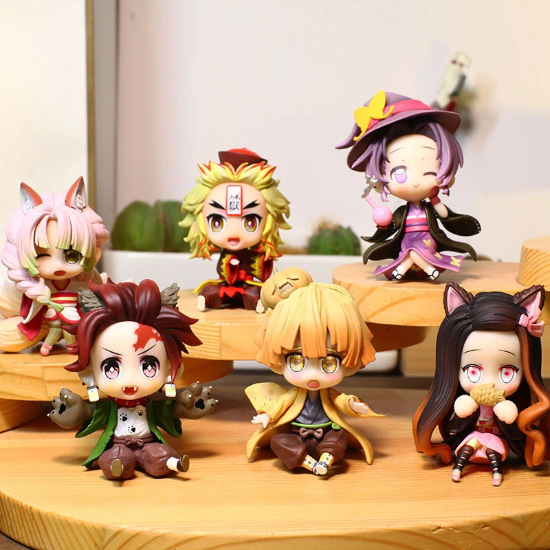 Anime Demon Slayer Rengoku Kyoujurou Kochou Shinobu Kanroji Mitsuri Kamado Tanjirou Kamado Nezuko Action Figure Halloween Model
Anime Demon Slayer Rengoku Kyoujurou Kochou Shinobu Kanroji Mitsuri Kamado Tanjirou Kamado Nezuko Action Figure Halloween Model
