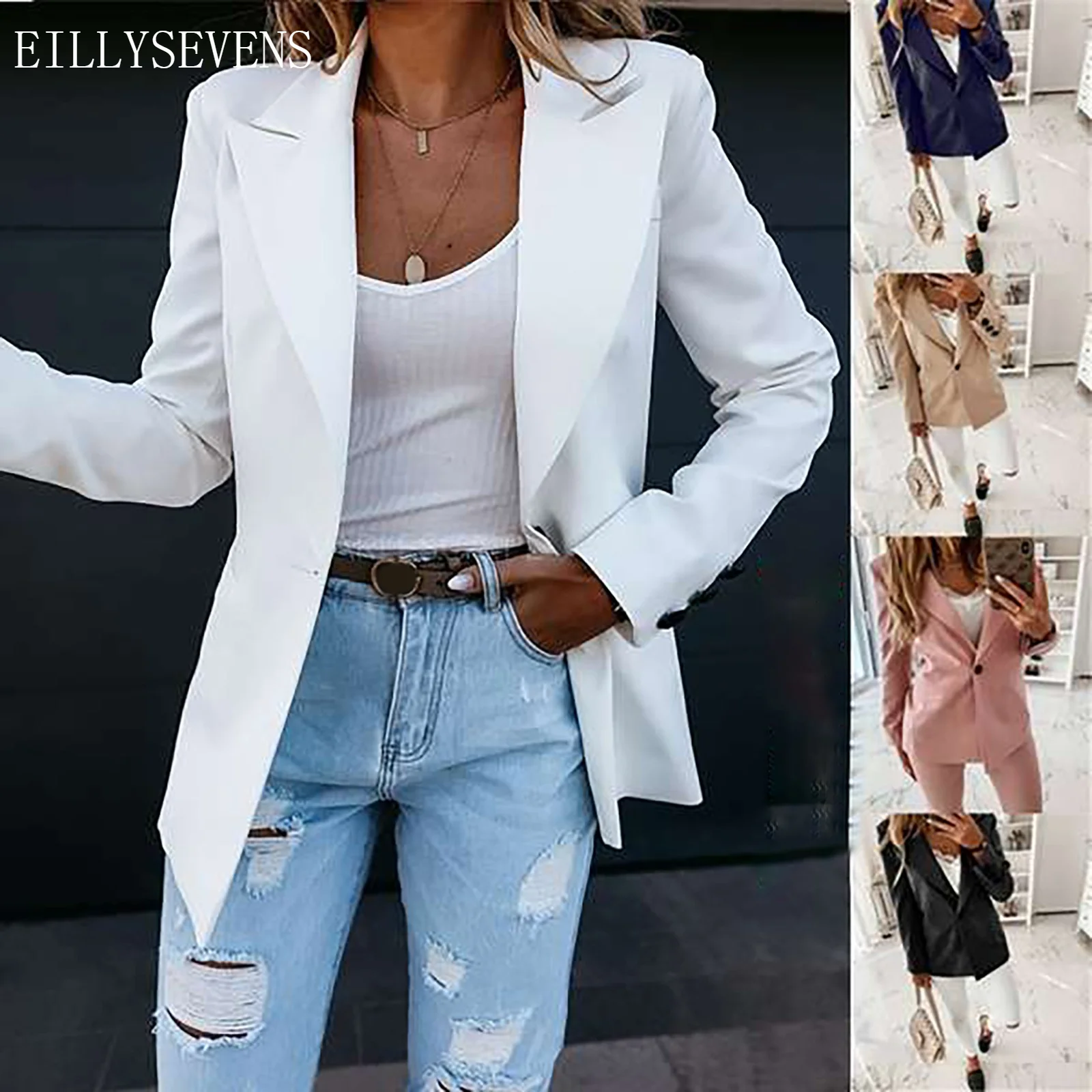 Женский блейзер с одной пряжкой, пиджак, официальный костюм, Женская мода на весну и осень, приталенный темпераментный небольшой пиджак с дл...
Женский блейзер с одной пряжкой, пиджак, официальный костюм, Женская мода на весну и осень, приталенный темпераментный небольшой пиджак с дл...