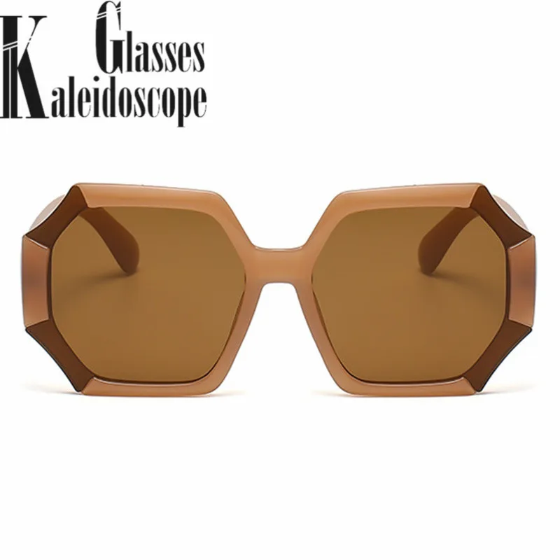 2022 New Fashion Sunglasses for Women Polygon Oversized Sun Glasses Men Personality Traveling Goggles Popular Big Frame Style | Аксессуары