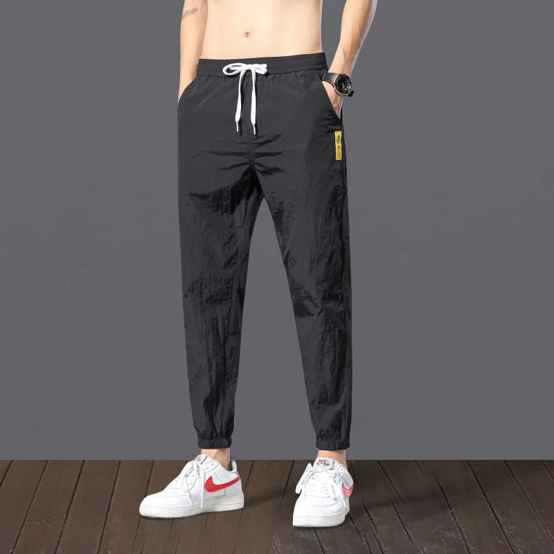 2020 Summer Thin Mens Joggers Pants Breathable Casual Formal Sweatpants Pants Baggy Loose Man Sports Harem Pants Black Grey
2020 Summer Thin Mens Joggers Pants Breathable Casual Formal Sweatpants Pants Baggy Loose Man Sports Harem Pants Black Grey
