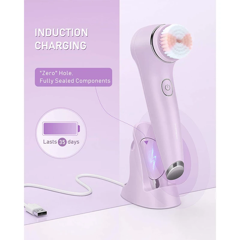 Liberex Electric Spin Facial Cleansing Brush Bi-directional Rotation Mode 2 Heads Sensitive Mixed Oily Skin IPX7 Rechargeable
Liberex Electric Spin Facial Cleansing Brush Bi-directional Rotation Mode 2 Heads Sensitive Mixed Oily Skin IPX7 Rechargeable