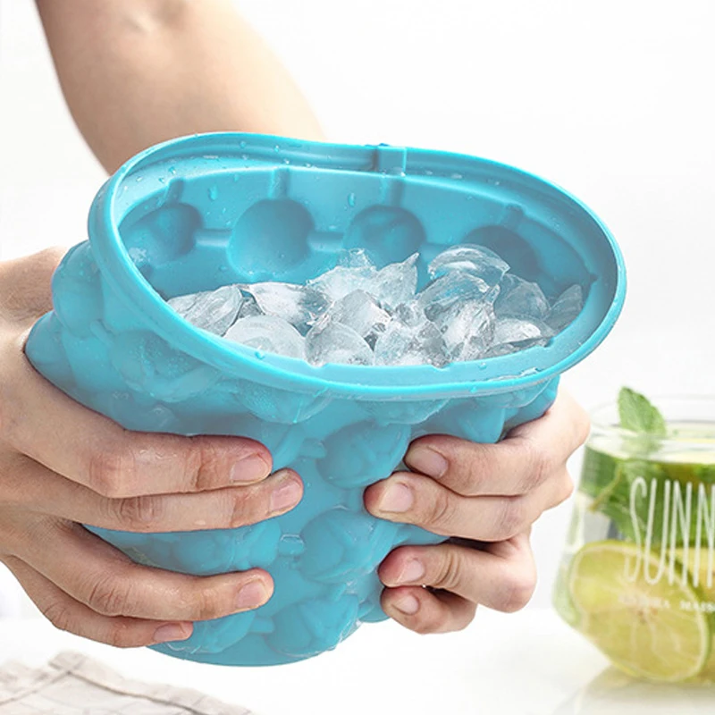 Silicone Ice Bucket Mold Large Form With Lid Space Saving Champagne Whisky Beer Ice Cube Maker Tools Kitchen Party Ice Gadgets
Silicone Ice Bucket Mold Large Form With Lid Space Saving Champagne Whisky Beer Ice Cube Maker Tools Kitchen Party Ice Gadgets