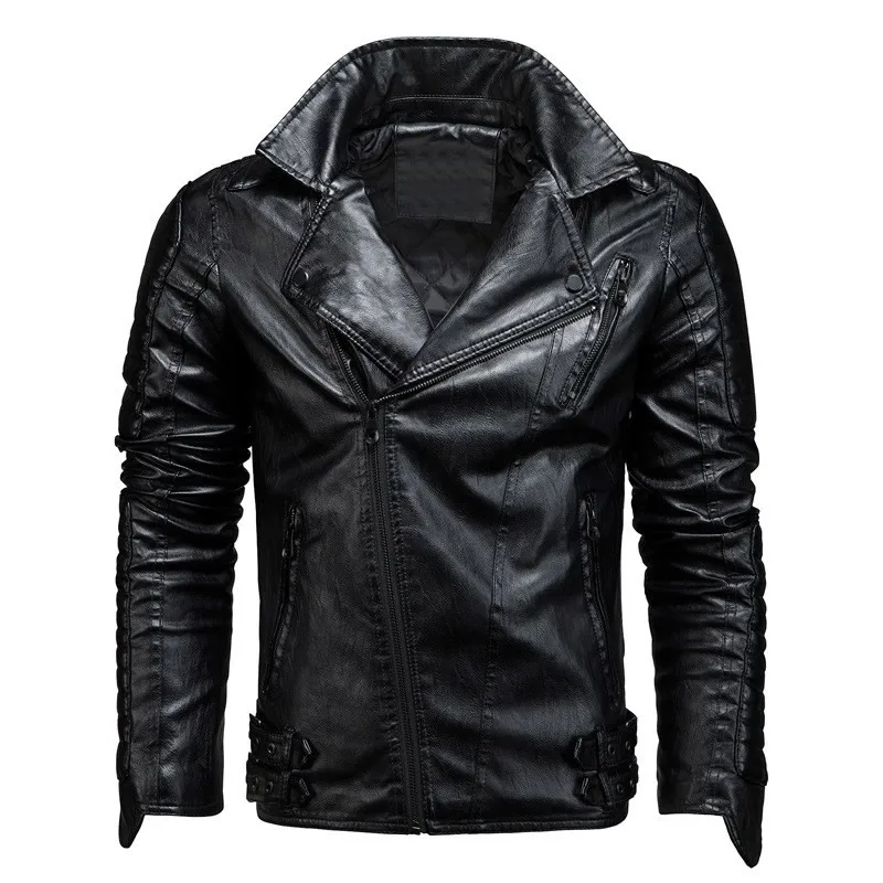 Winter Mens Leather Jackets Men's Fashion Motorcycle PU Leather Jacket Cool Zipper Pockets Casual Embroidery Biker Coats
Winter Mens Leather Jackets Men's Fashion Motorcycle PU Leather Jacket Cool Zipper Pockets Casual Embroidery Biker Coats