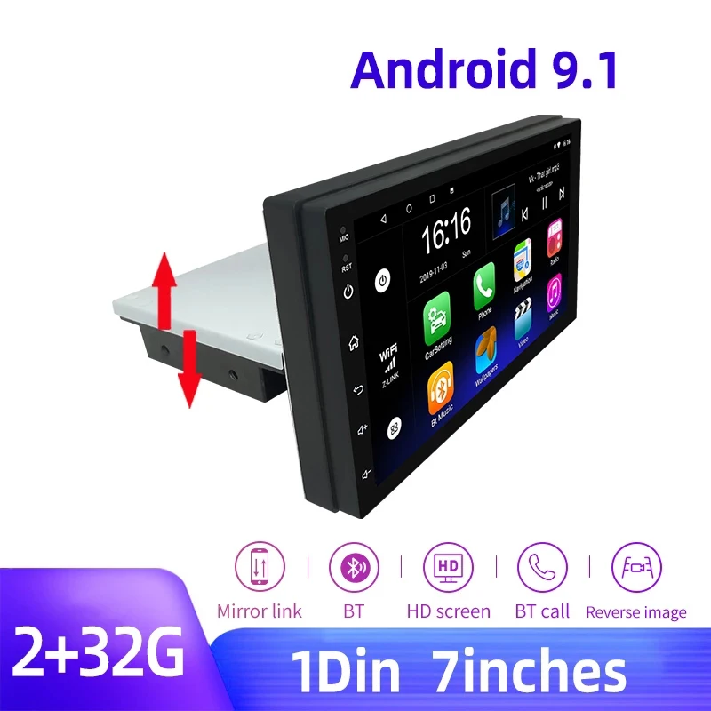 1 din 7 inch Car Radio Android 9 Universal GPS Navigation Bluetooth Split Screen Wifi Car Audio Stereo FM USB Car Multimedia
1 din 7 inch Car Radio Android 9 Universal GPS Navigation Bluetooth Split Screen Wifi Car Audio Stereo FM USB Car Multimedia