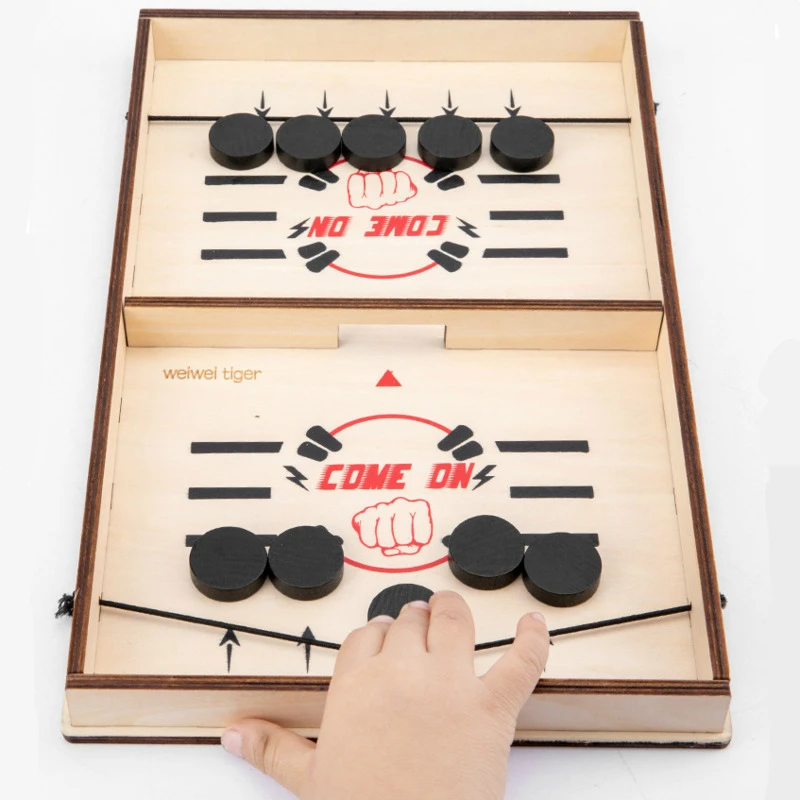Wooden Foosball Winner Board Game Eject Chess Parent-Child Interactive Bounce Chess Ruffle Ball Desktop Party Toys For Children
Wooden Foosball Winner Board Game Eject Chess Parent-Child Interactive Bounce Chess Ruffle Ball Desktop Party Toys For Children