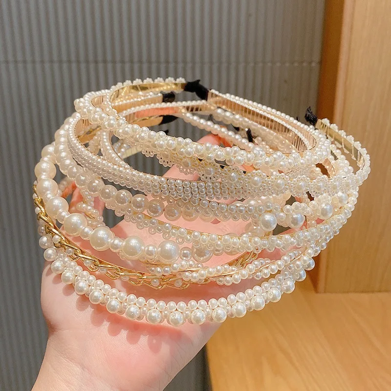 2021 Retro Temperament Simple Bohemian Style Geometric Full Pearl Headband Women's Hair Accessories Headdress Gift
2021 Retro Temperament Simple Bohemian Style Geometric Full Pearl Headband Women's Hair Accessories Headdress Gift