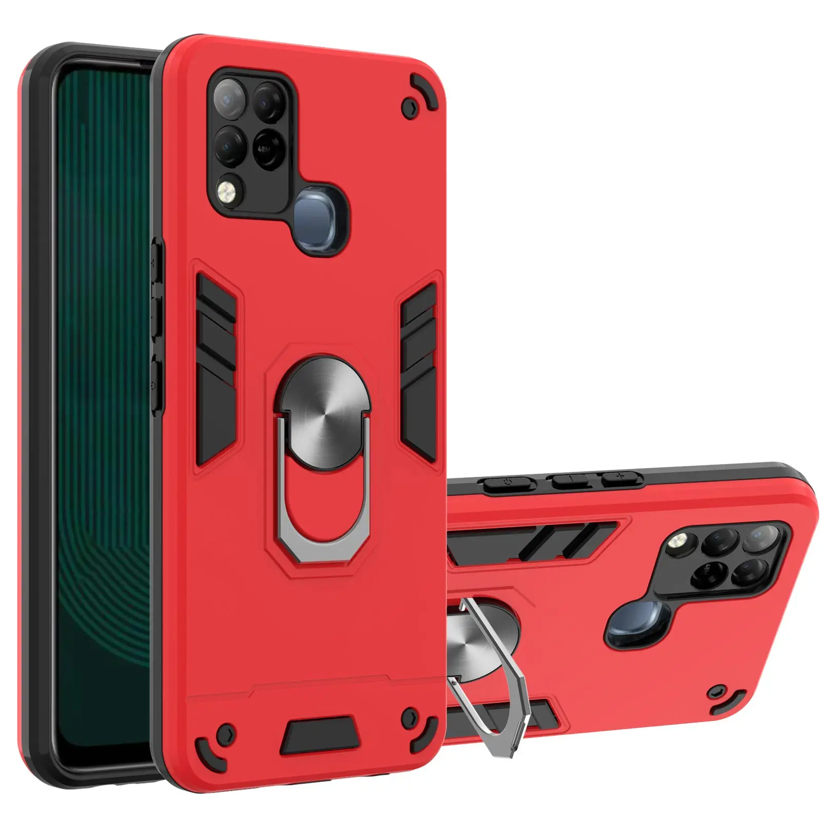 Магнитный чехол для телефона Infinix Hot 10sCase Armour Cover Мягкий Силиконовый
