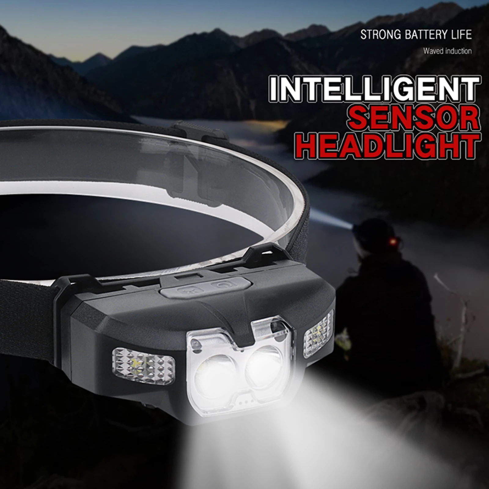 2*XPG2 + 2*3030 Headlamp Headlight USB Rechargeable Head Torch IPX4 Waterproof for Camping Hunting high quality and durable
2*XPG2 + 2*3030 Headlamp Headlight USB Rechargeable Head Torch IPX4 Waterproof for Camping Hunting high quality and durable