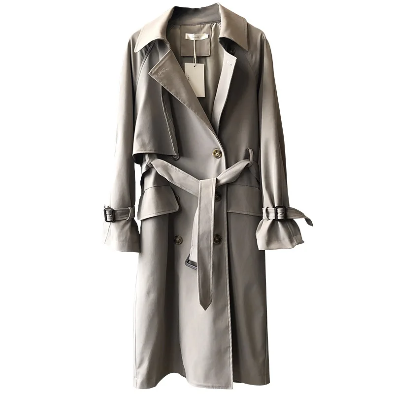 GVUW Women Khaki Big Size Bandage Trench New Lapel Long Sleeve Loose Fit Windbreaker Fashion Tide Spring Autumn 2021 20D913
GVUW Women Khaki Big Size Bandage Trench New Lapel Long Sleeve Loose Fit Windbreaker Fashion Tide Spring Autumn 2021 20D913